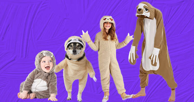 sloth family halloween costumes