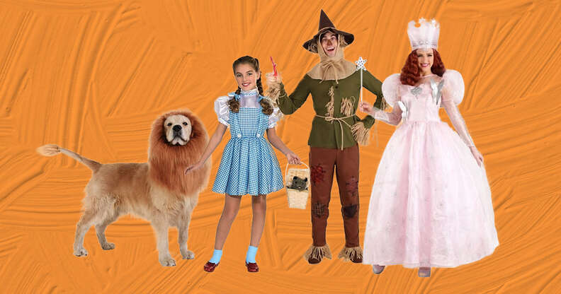 Wizard of Oz matching family Halloween costumes