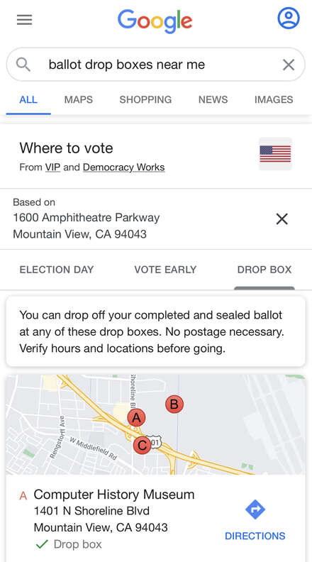 Vote Or Google Makes it Easy to Find Your Local Polling Place on Election Day ...