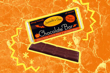 vegan chocolate bar halloween