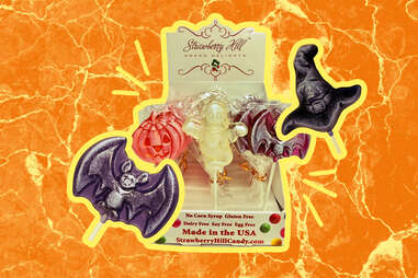 vegan halloween lollipops