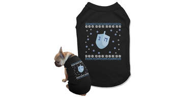 dreidel dog sweater