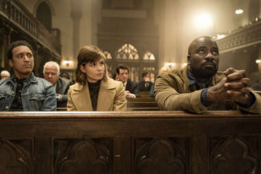 katja herbers and mike colter in evil