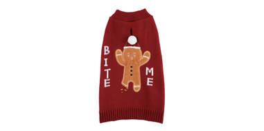 gingerbread sweater for dogs