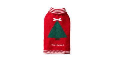 classic christmas tree sweater for dogs