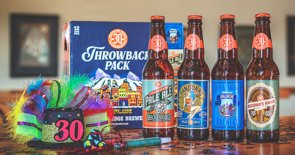 Beer Collectible Coaster ~ BRECKENRIDGE Brewery 25 Years ~ 1990-2015 ~ COLORADO 
