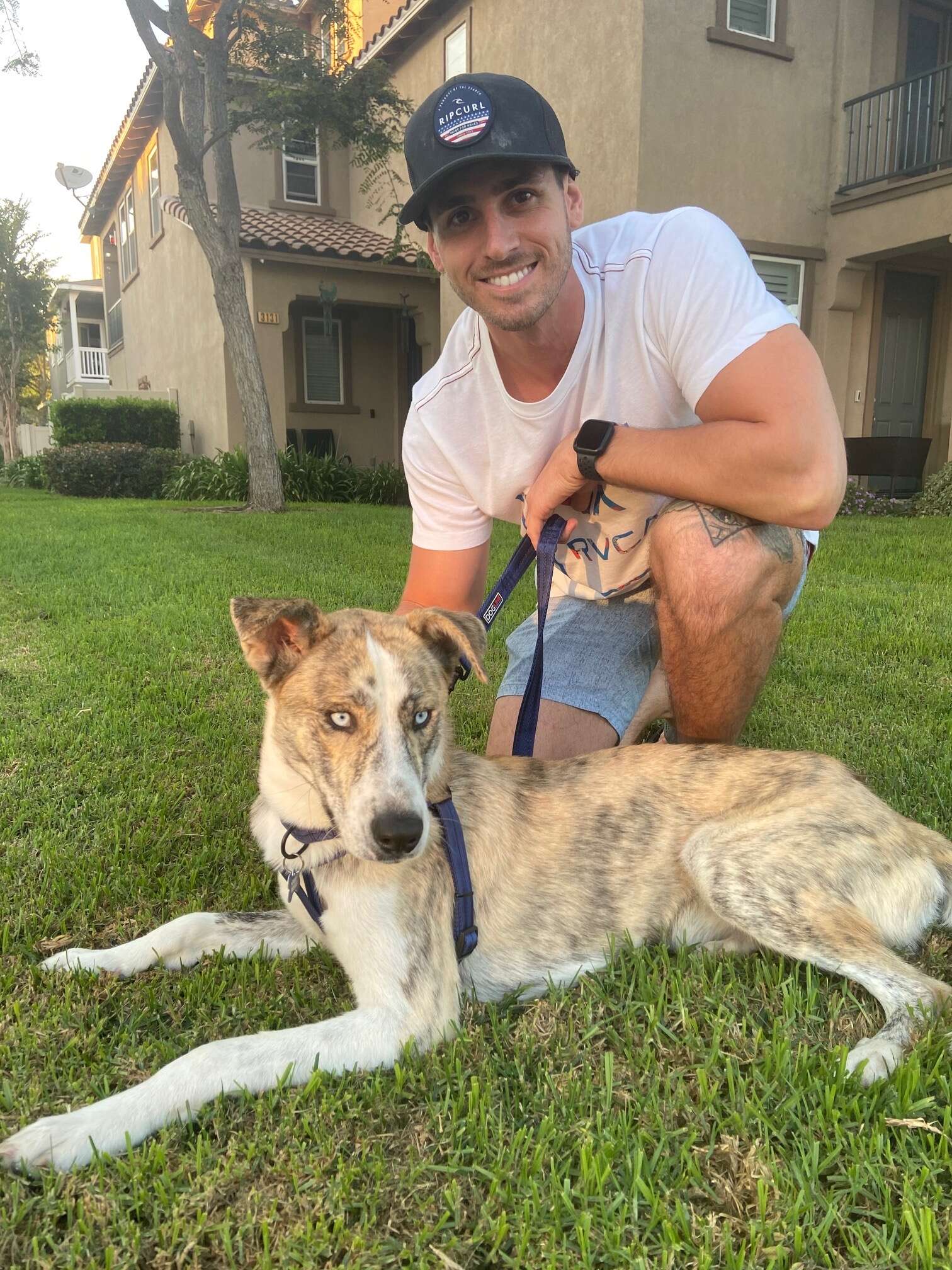 dog and his dad