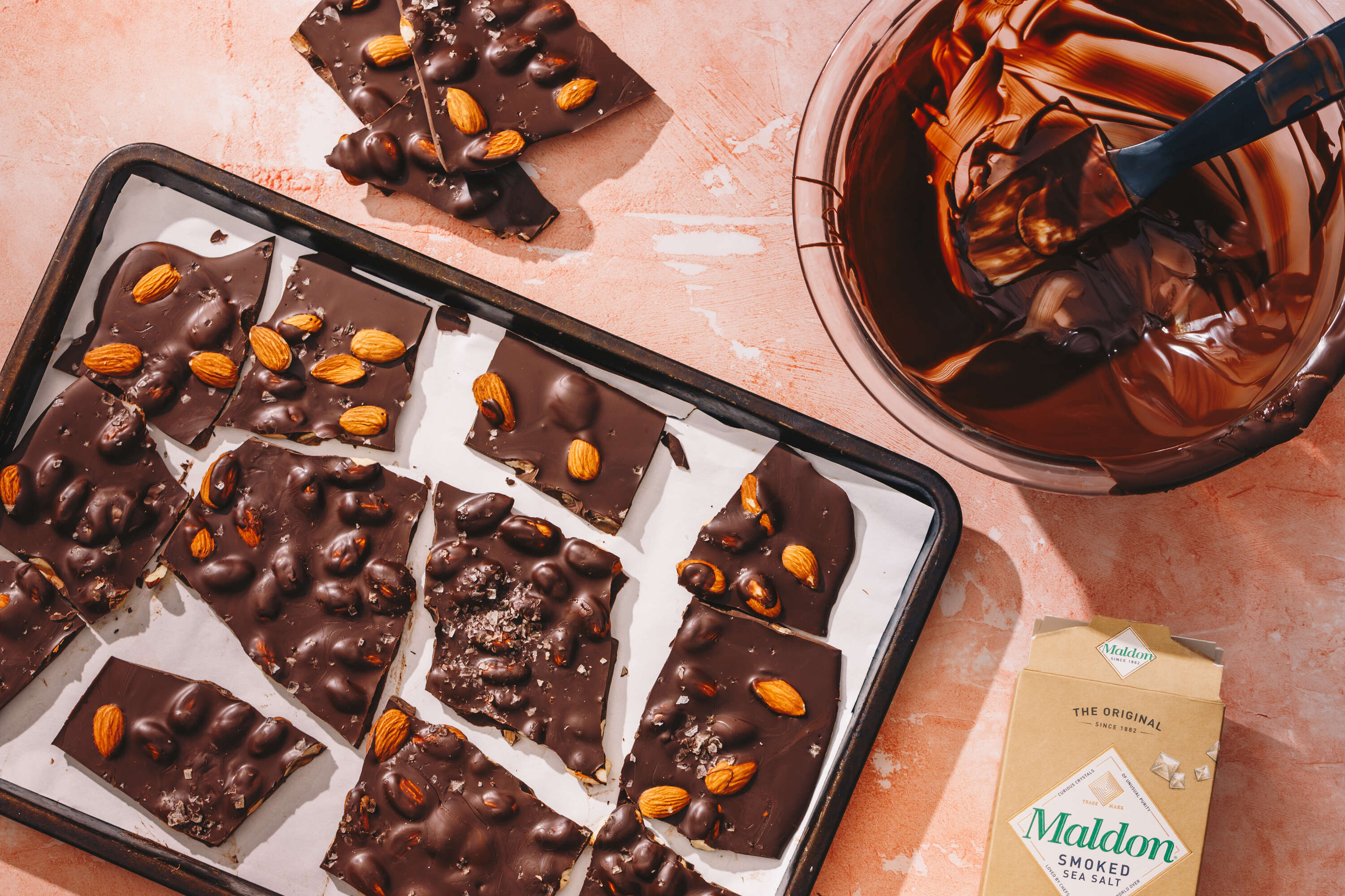 vegan chocolate almond bark