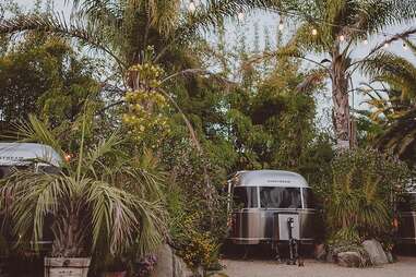 Pastel colored motel in Ojai, CA with the right amount of