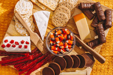 halloween candy cheese board