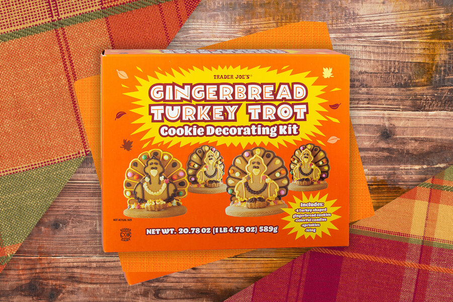 Trader Joe's Turkey Gingerbread Decorating Kits Are Perfect for Thanksgiving Superfans