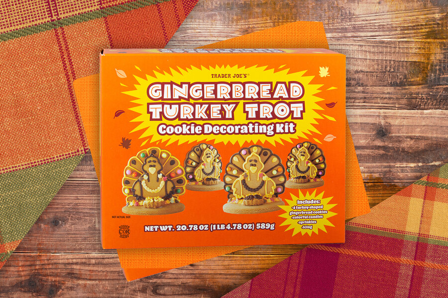 Trader Joe's Gingerbread Turkey Trot Cookie Decorating Kits Are Here ...