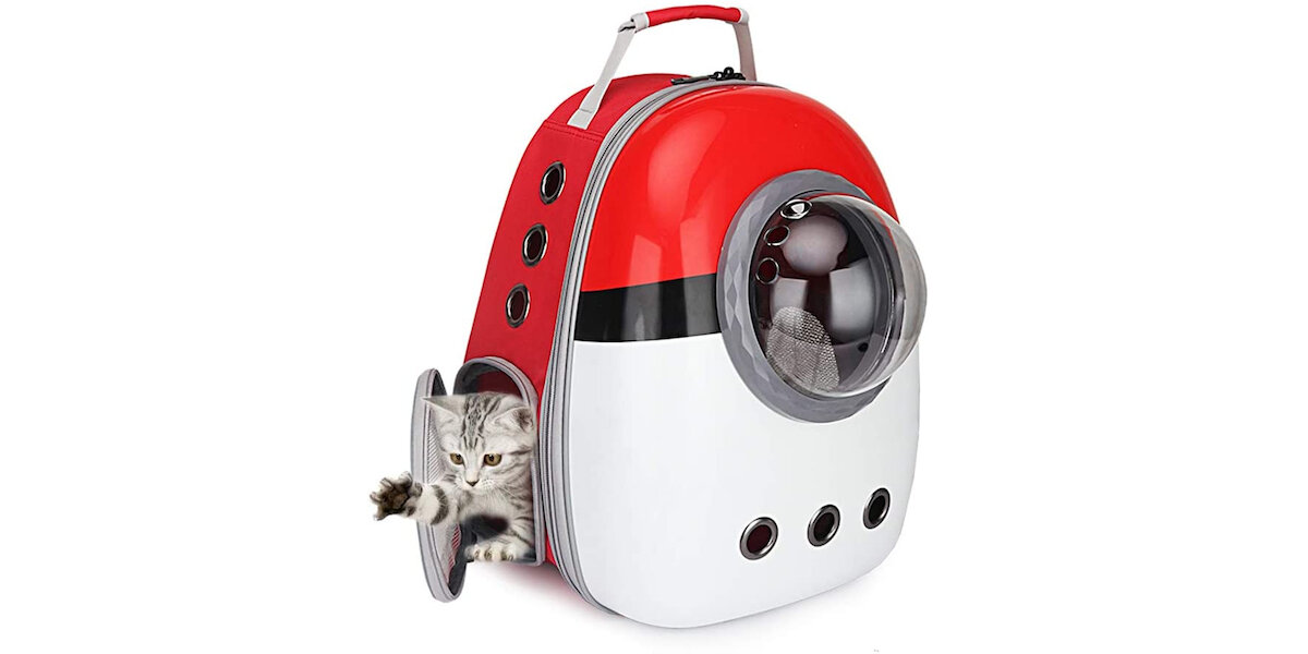 pokeball cat backpack