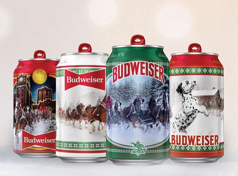 Budweiser's New HolidayThemed Beer Cans Are in Stores Nationwide