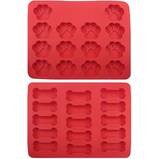 Dog Treat Baking Pans And Ice Cube Molds