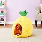 Pineapple Covered Dog Bed