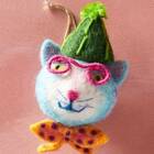 Hipster Cat Ornament