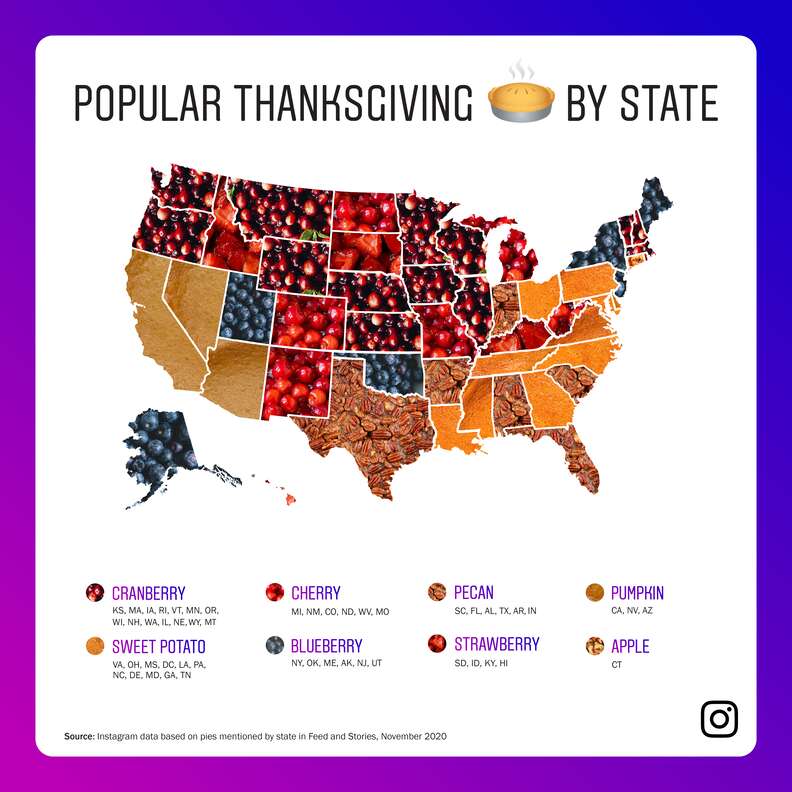 Instagram's Map of 'Popular Thanksgiving Pies by State' Is Shocking ...