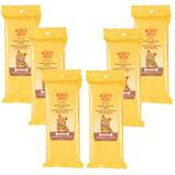 Burt's Bees For Cats Natural Dander Reducing Wipes, 6-Pack