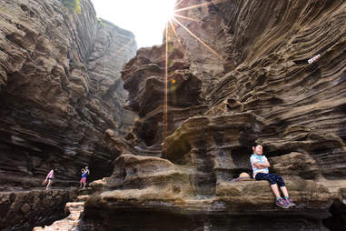 Volcanic rock formations