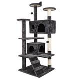 53-in Cat Tree & Condo Scratching Post Tower