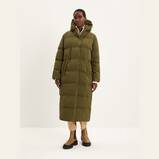 The Long Highland Puffer in Dark Olive