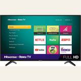Hisense 43-Inch Class H4 Series LED Roku Smart TV with Alexa Compatibility