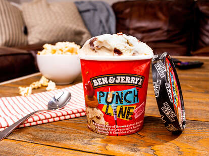 ben & jerry's punch line ice cream pint