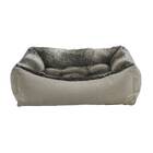 Chinchilla Faux Fur Scoop Dog Bed