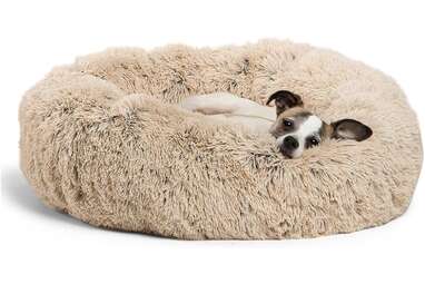 The Original Calming Shag Donut Cuddler Dog Bed