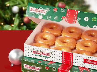Krispy Kreme Day of Dozens donut box
