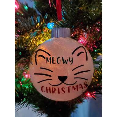 Cat 2025 proof ornaments