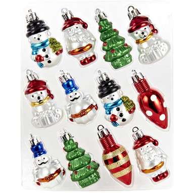 Kurt Adler Plastic Set of 12 Ornaments