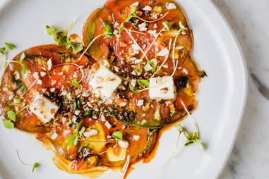 Counterpart Vegan tomato carpaccio