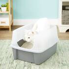 Open Top Litter Box with Shield And Scoop