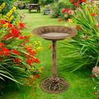 Antique Finish Birdbath