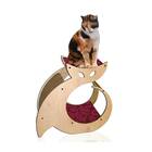 Cat Shaped Scratching Post With Bed And Perch