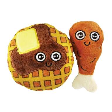 Chicken And Waffles Catnip And Silvervine Toy