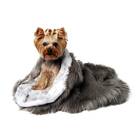 Taupe Shag Cuddle Cup Dog Bed