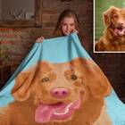 Custom Pet Photo Blanket