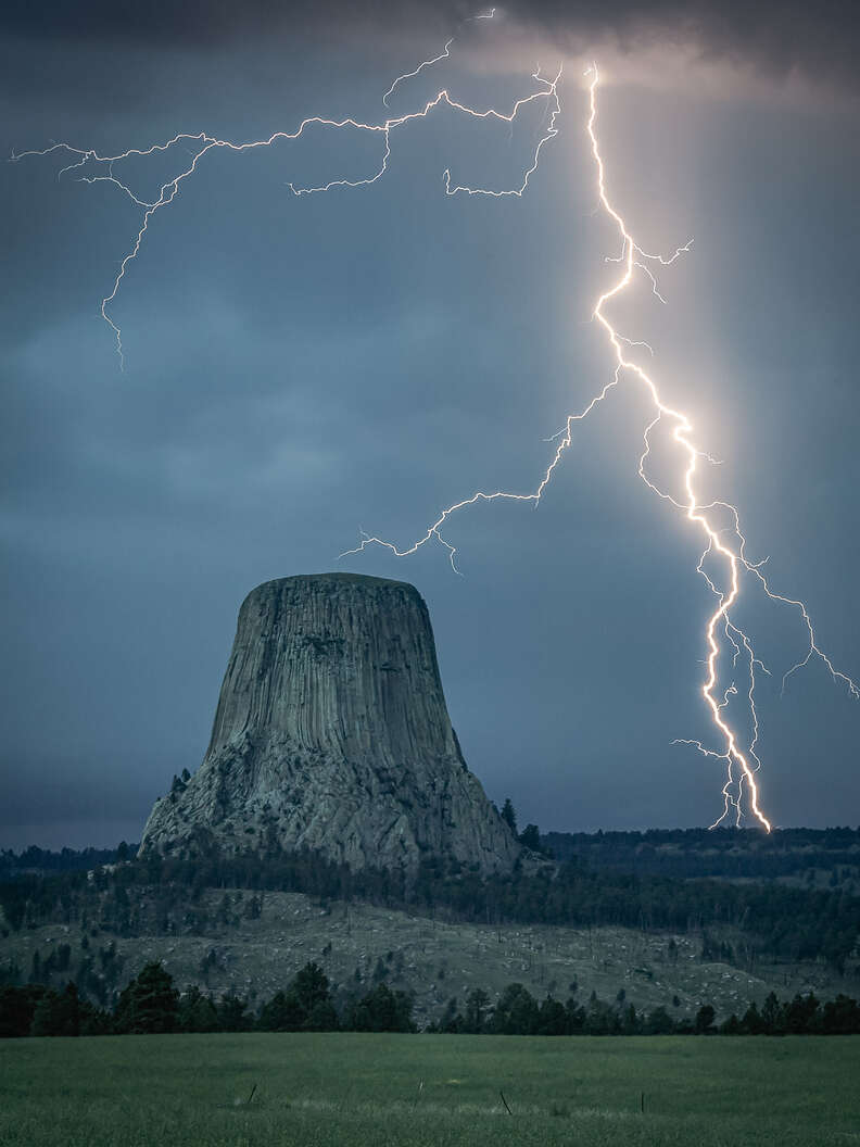 Devils Tower Lightning, Dug up from the archives of 2012…