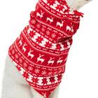 Blueberry Pet Ugly Christmas Holiday Reindeer & Snowflake Dog Fleece Snood
