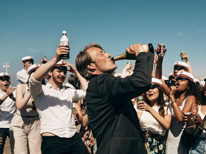 another round, mads mikkelsen drinking champagne