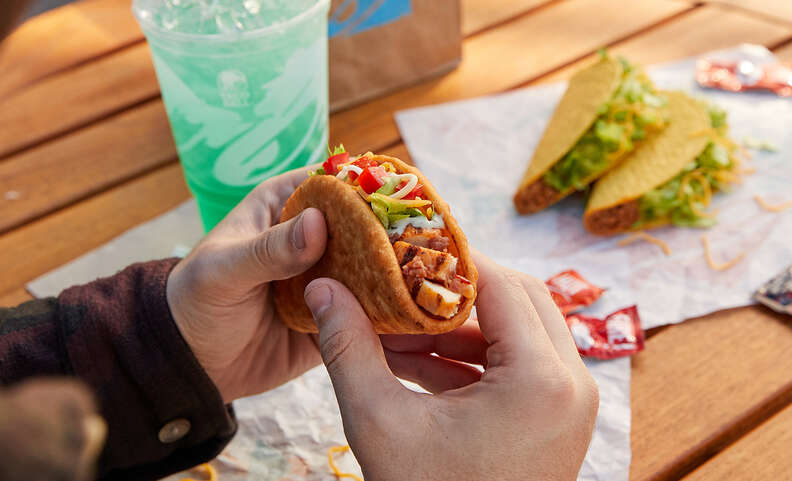 Taco Bell's Bacon Club Chalupa Combo