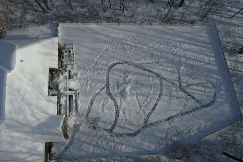 snow maze