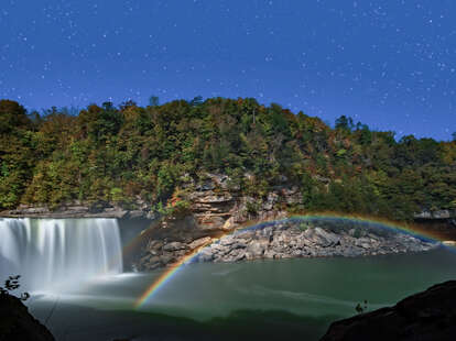 At Cumberland Falls, moonbows are regularly scheduled programming. | Jim Vallee/Shutterstock
