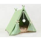 Helgeson Wicker Portable Outdoor Cat House with Soft Cushion