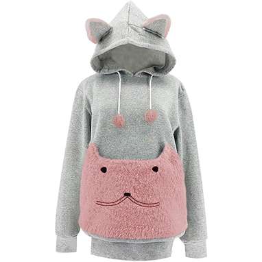 Cat top holder sweatshirt