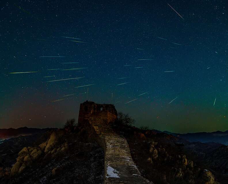 Perseid meteor shower putting on a show over Las Vegas