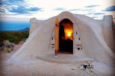 Off-grid Adobe Dome